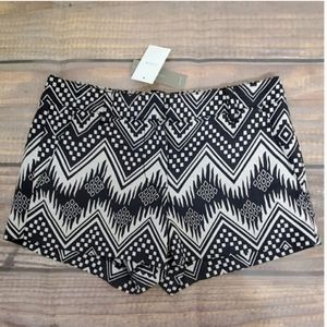 NWT J.Crew Diamond Ikat Shorts Size 00